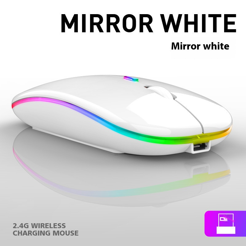Rechargeable Silent Wireless Mouse – Bluetooth & 2.4G Dual-Mode, 1600DPI, Ergonomic Design For Laptop/PC_voghion.com