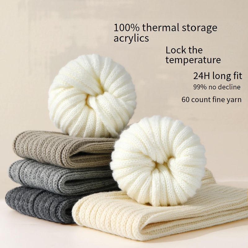 Beinstulpen, gestrickte Socken, weiße Socken, Damensocken für Frühling und Herbst, Wadenstrümpfe, Schneestiefel-Beinstulpen, warme, dicke Florstrümpfe für Herbst und Winter, Sommer_voghion.com