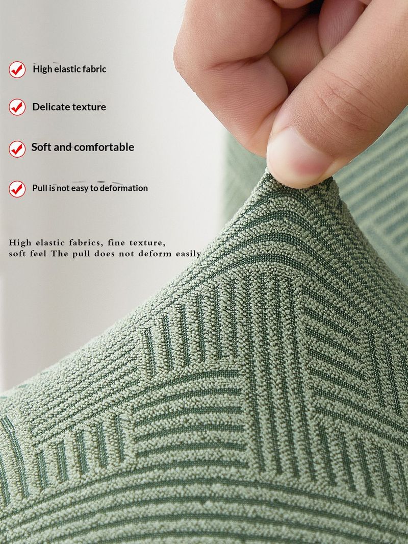 Coprisgabelli da bar geometrici nordici – Coprisgabelli elastici in poliestere per sedie da bancone e da ufficio (design a Z, antipolvere e traspiranti)_voghion.com