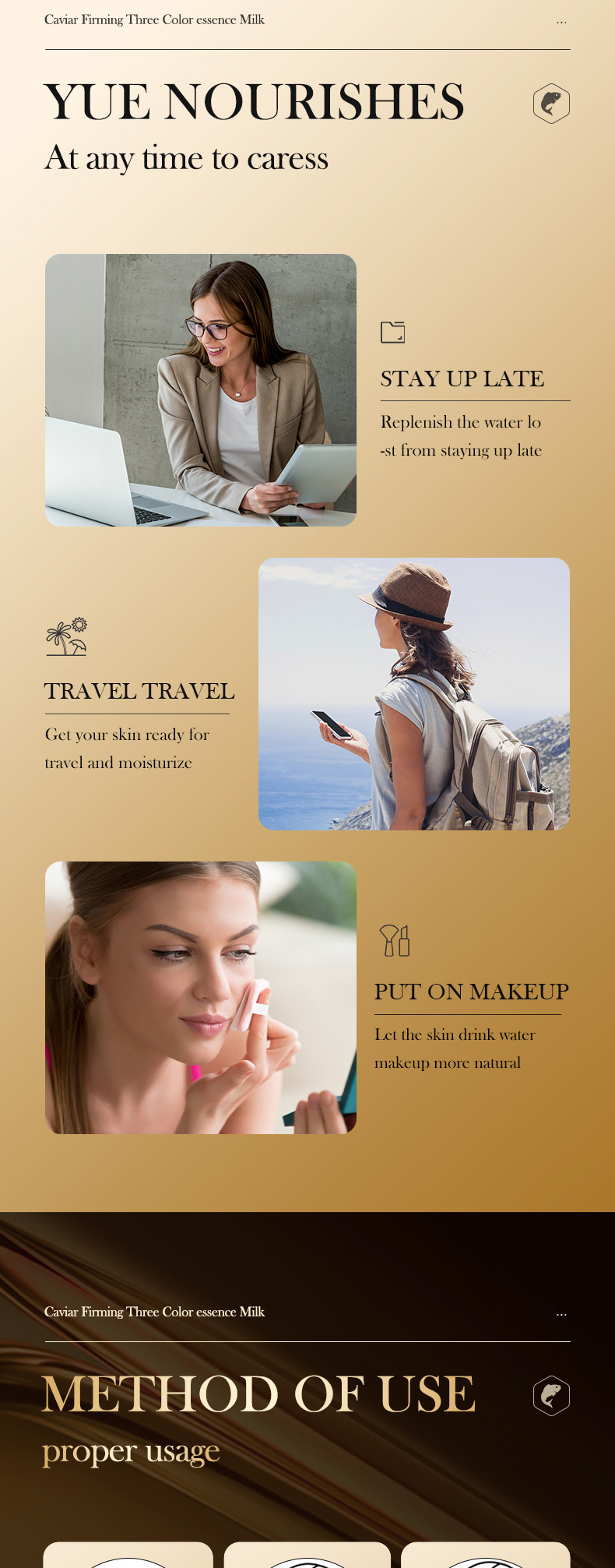 All SADOER English caviar tricolor essence moisturizes, tightens, moisturizes and brightens skin tone  2023 new new_voghion.com