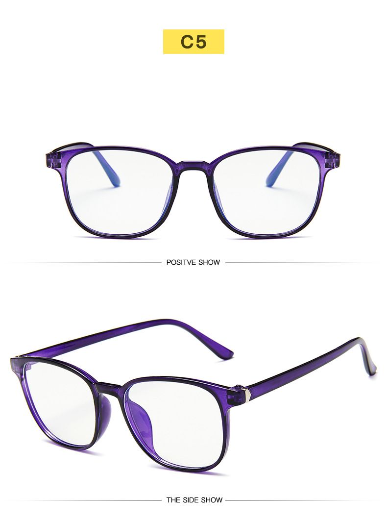 Moda RMM Retro Uomo Moda Computer Occhiali Donna Anti-Luce Blu Trasparente Rosa Montatura in Plastica_voghion.com