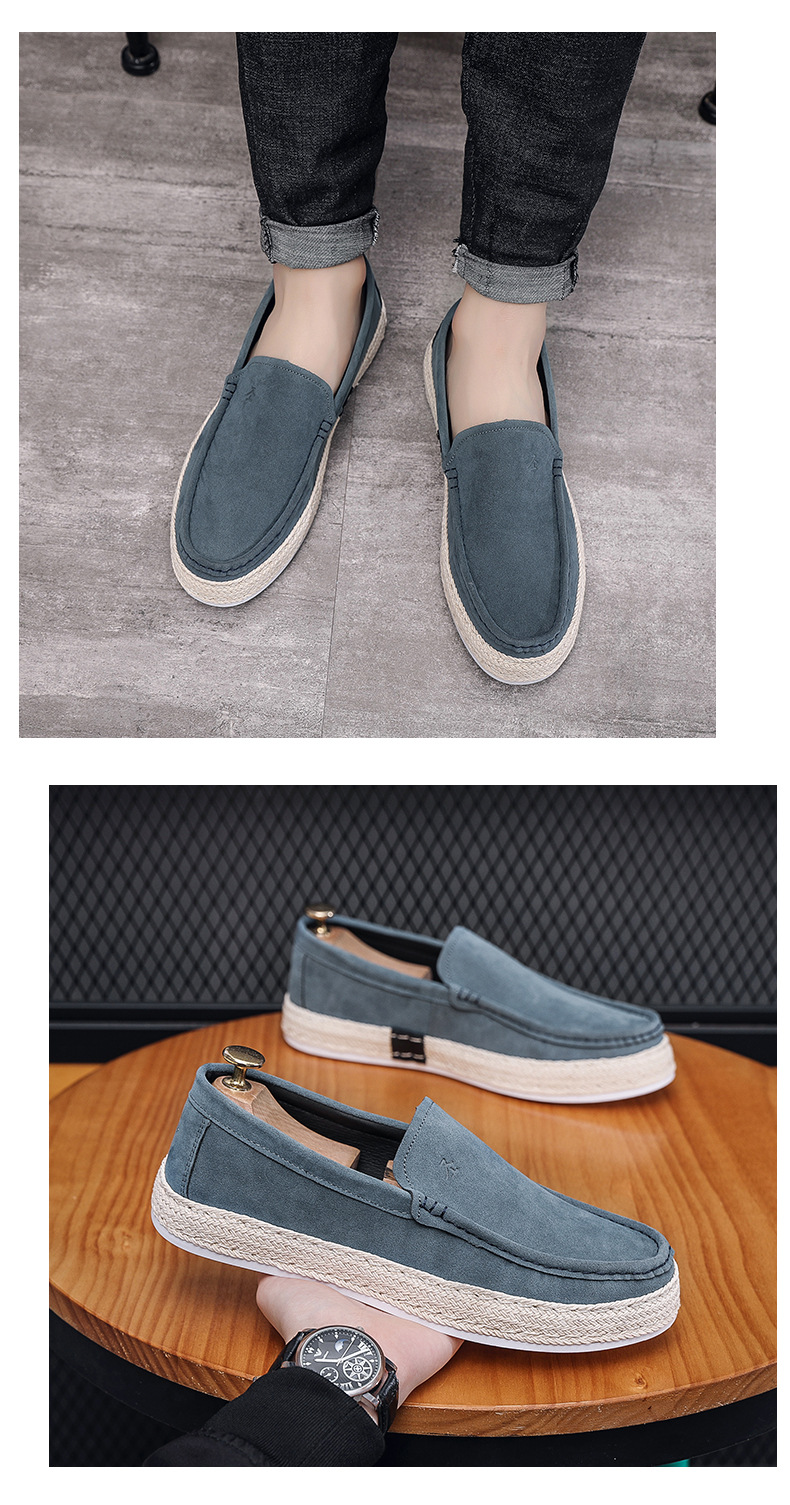 Men's shoes spring and summer men's casual single shoes canvas shoes men lazy slip-on_voghion.com