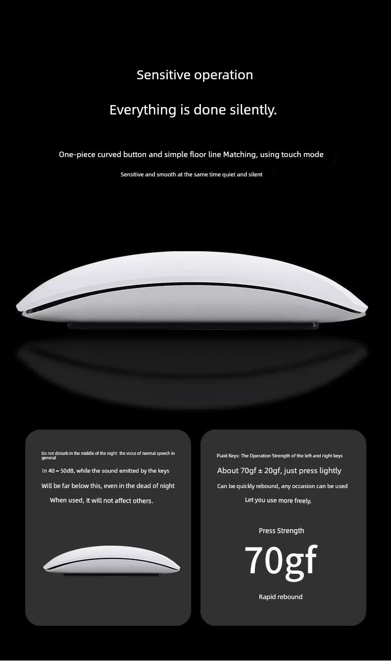 Souris Bluetooth Pro pour téléphone portable sans fil pour iPhone_voghion.com