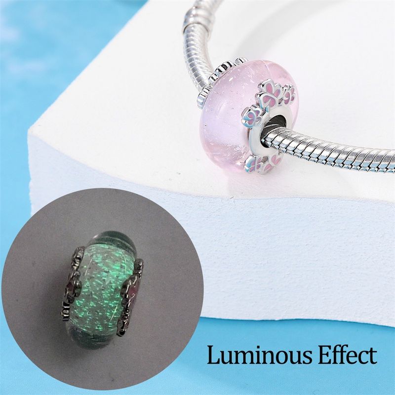 Gioielli da donna con perline di vetro luminose, ciondolo Queen, nuovo bracciale con perline in argento placcato rame e famiglia Pan_voghion.com