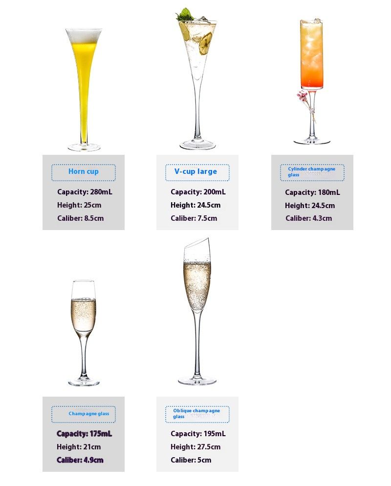 Creative Glass Cocktail Personalized Combination Bar Martini Internet Red Goblet Set Champagne Cup_voghion.com