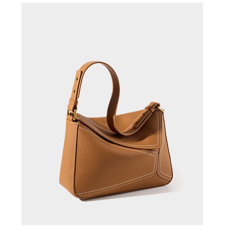 Borse da donna, borsa a tracolla singola, borsa geometrica da donna, borsa a cuscino in vera pelle, borsa a tracolla in pelle di mucca, borsa da pendolare_voghion.com