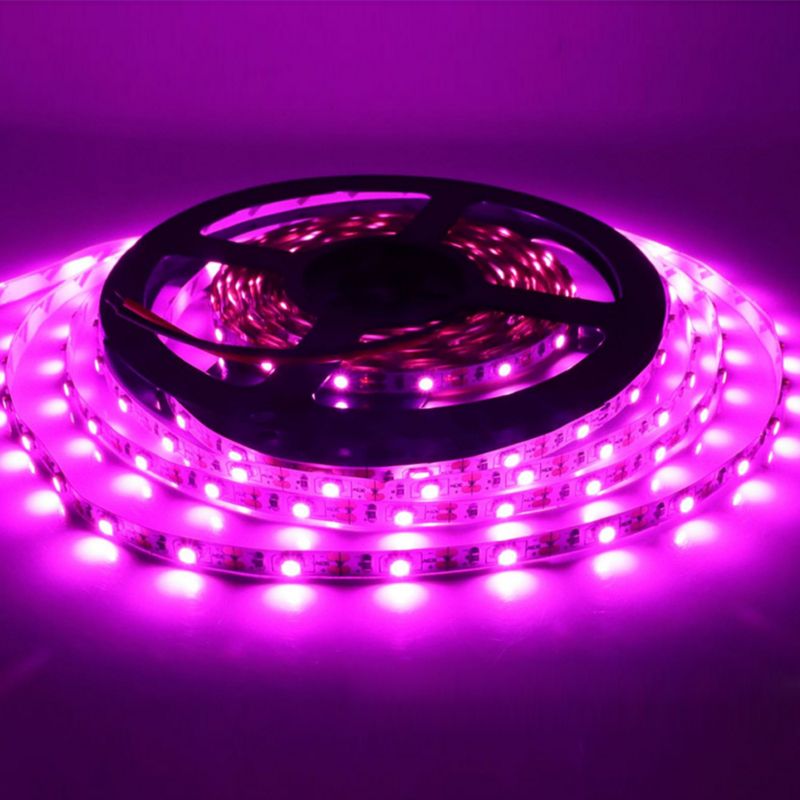 5 V 2835 LED-Lichtstreifen, 60 LEDs pro Meter, USB-betrieben, einfarbig (Warmweiß/Kaltweiß/Blau/Grün/Pink), selbstklebende Hintergrundbeleuchtung_voghion.com