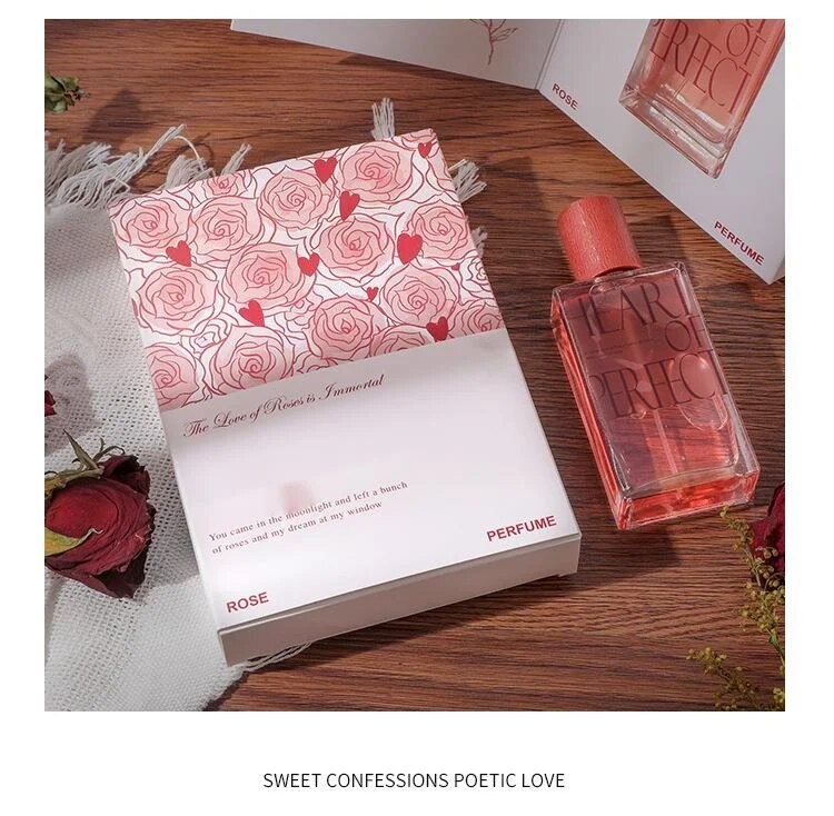Nuovo profumo per donna, fragranza duratura, fragranza di fiori freschi, bollettino studentesco, confezione regalo di nicchia rosa, profumo, autentico_voghion.com