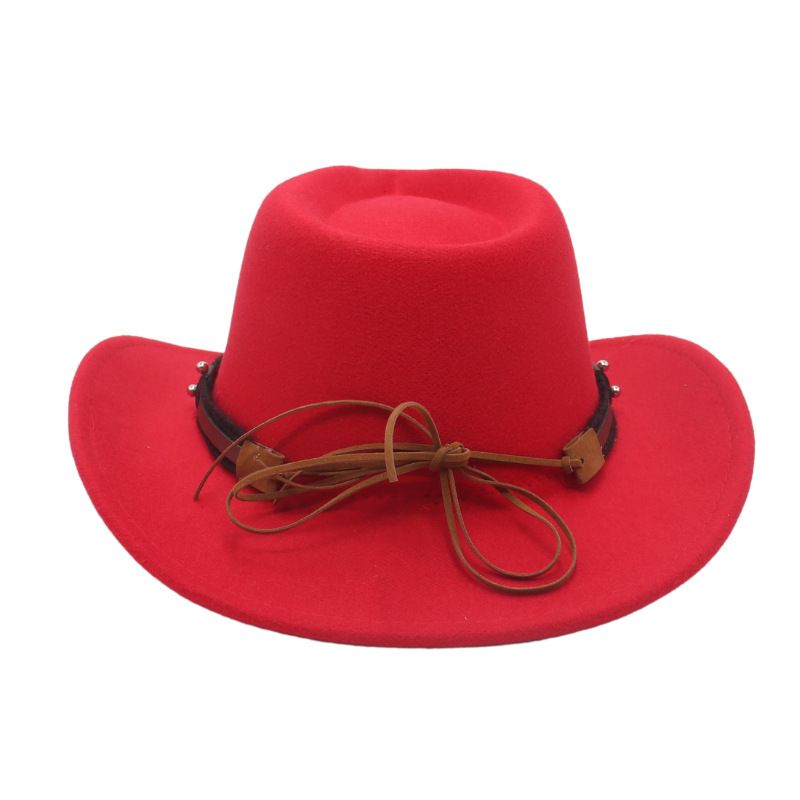 Cappello a cilindro con testa di vitello, cappello da cowboy western, quella corda frangivento con bordo deformato da donna, viaggio all'aperto_voghion.com