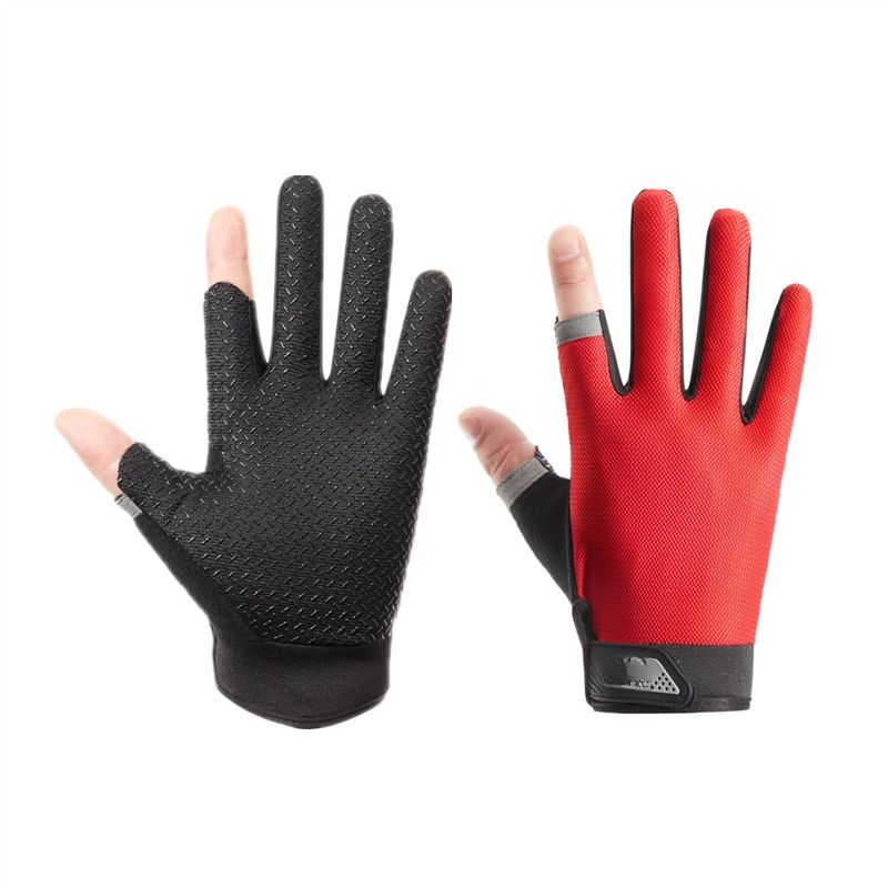 Cycling Half Finger M Spring Summer Non-Slip Fishing Outdoor Mesh Thin Breathable Fingerless Fitness Sports Gloves_voghion.com