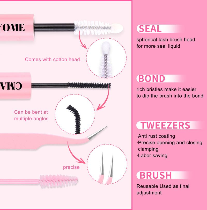 Large Capacity D-Curl Cluster False Eyelashes Book, Natural Thick Mix Pack For Lash Styling_voghion.com
