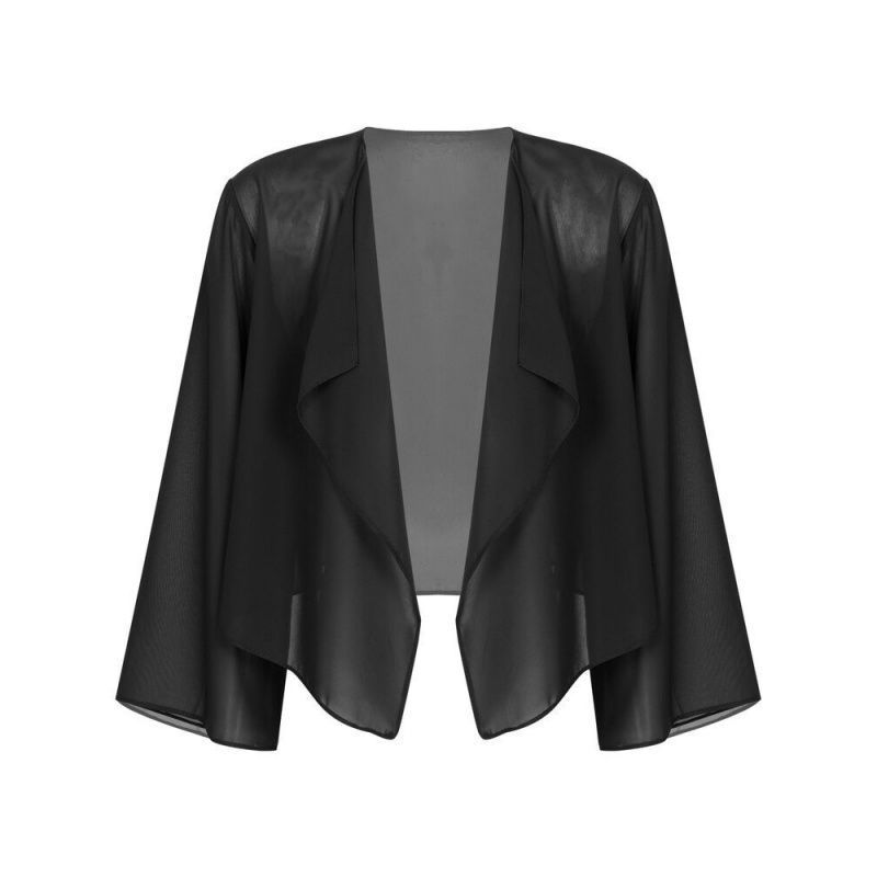 Dünner Brautschal im europäischen und amerikanischen Stil (2023), kurze Chiffonjacke mit Sonnenschutz für Damen, Cardigan für den Alltag_voghion.com