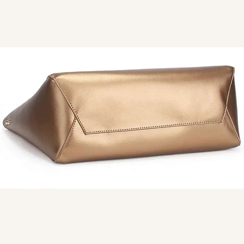 Designer-Tasche 2025 Gold Damen Umhängetasche 100% Echtleder Große Kapazität Handtasche Elegante Damen Messenger Crossbody_voghion.com