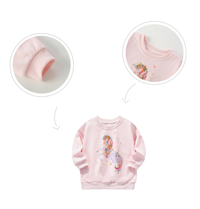 Felpa con cappuccio da ragazza Maglietta a maniche lunghe autunno e inverno per bambini Vestiti per bambini per bambini Vestiti per bambini per neonate_voghion.com