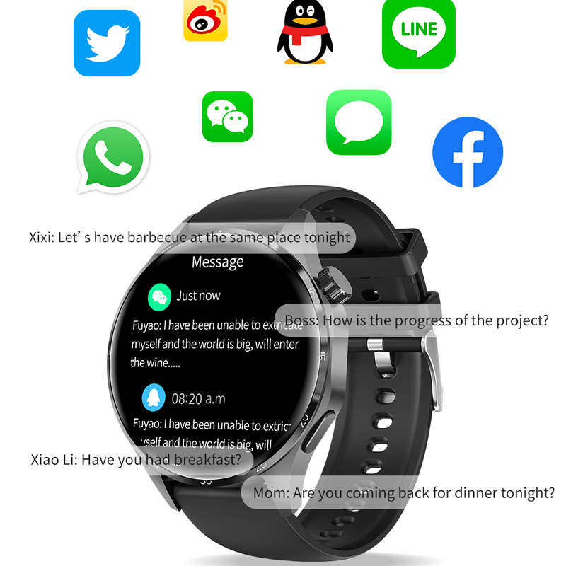 Uhr Für Huawei GT4 PLUS Smart Uhr Männer NFC Bluetooth Anruf GPS flugbahn Wasserdicht herzfrequenz Blutdruck Smartwatch_voghion.com
