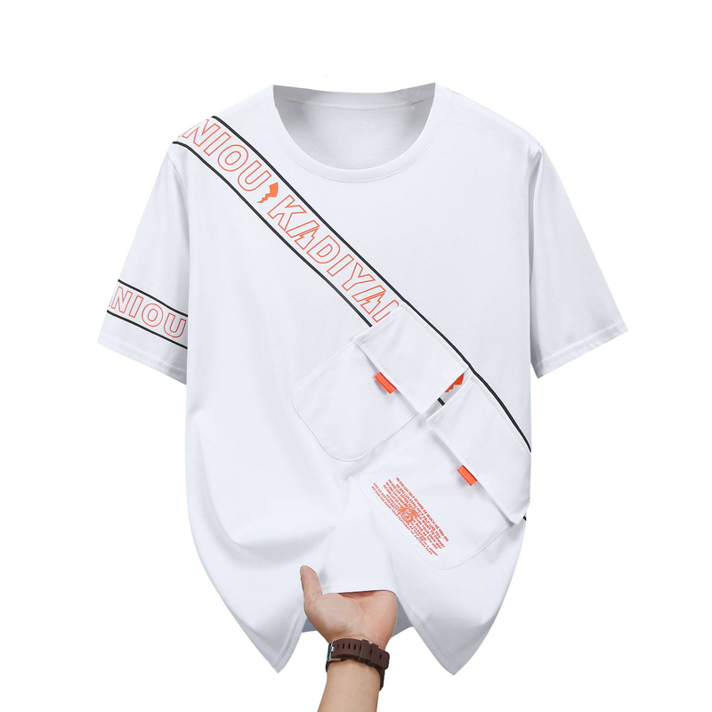 Herrkläder Plusstorlek Kortärmad T-shirt, Stor Storlek, Fet Kille, Casual Herrkläder, 165 kg, Feta Människor, Trendig Märkes Bottoming T-shirt_voghion.com