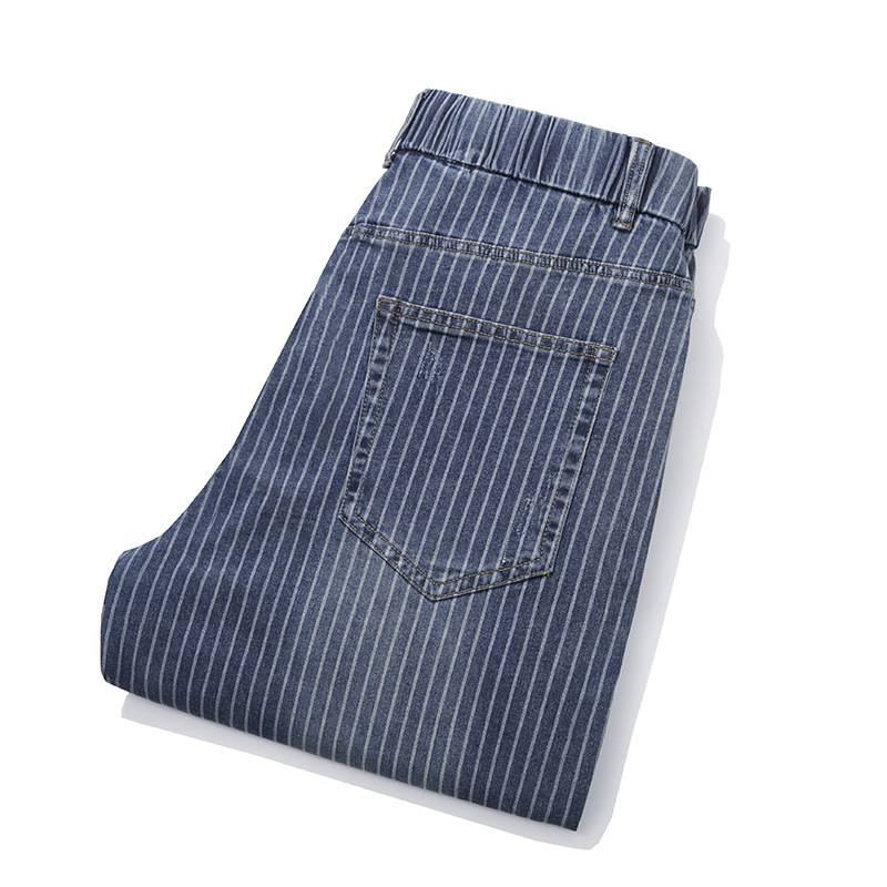 Herrenbekleidung Plus Size Elastische Trendy Taille Jeans_voghion.com