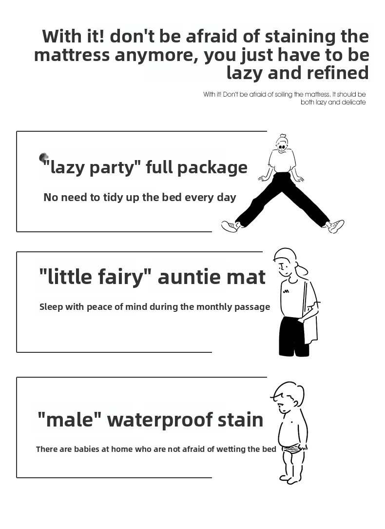 Protège-matelas matelassé imperméable - Style drap-housse (couche de coton respirante, hypoallergénique, anti-acariens, antidérapante, lavable en machine)_voghion.com