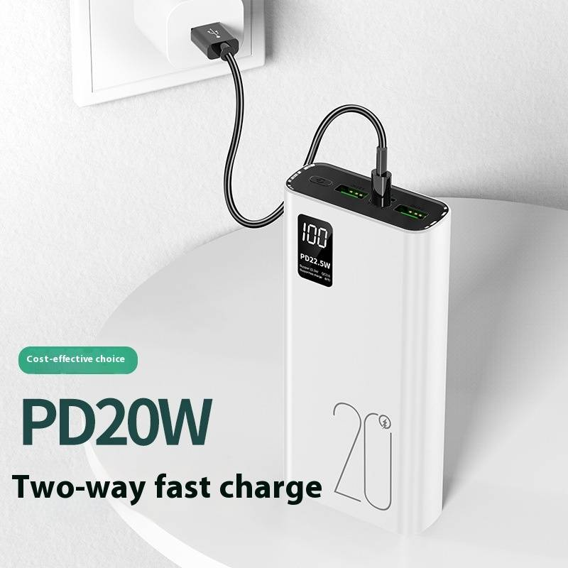 20000mAh Ultra-Thin Power Bank With 22.5W Super Fast Charging, Portable External Battery Pack For_voghion.com