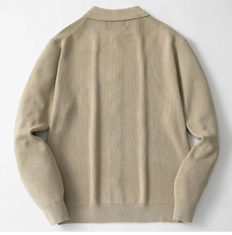 Lässiger Strick-Cardigan für Herren – einfarbige, vorne offene Streetwear-Jacke für junge Erwachsene, Cardigans, Herrenbekleidung_voghion.com