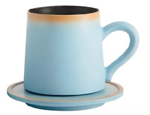 Coffret cadeau de tasses à café en céramique haut de gamme – Tasses à thé créatives et exquises, idéales pour le lait et le latte, idéales pour la maison_voghion.com