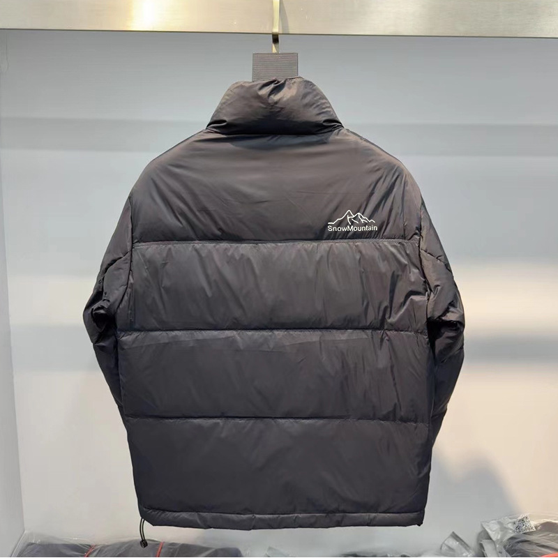Herren-Winterdaunenjacke – Verdickter Parka im koreanischen Stil mit weißen Entenfedern (80 % Füllung, winddicht, Schwarz/Grau, Slim Fit, M-5XL)_voghion.com