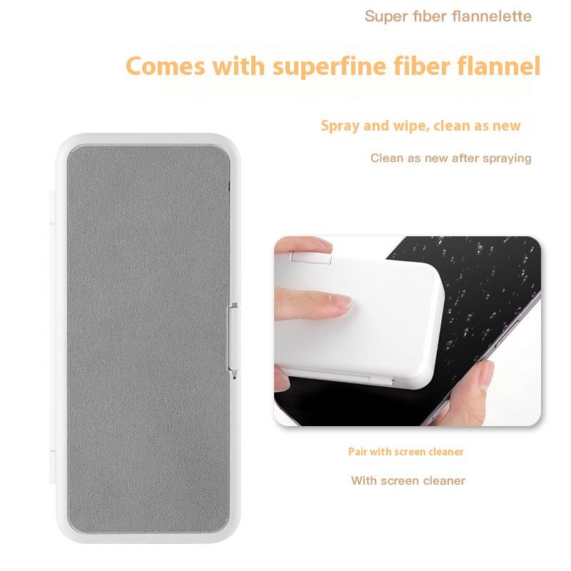 Multifunctionele reinigingsset – zachte borstel en microvezel voor telefoons, tablets, camera's, TWS-oordopjes (ABS, draagbaar, 6-in-1 gereedschap)_voghion.com