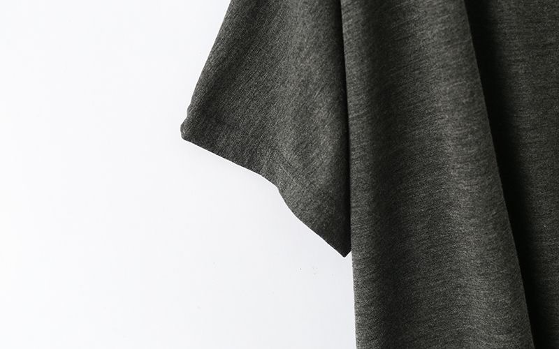 Vente chaude manches chauve-souris irrégulières été modal t-shirt col rond t-shirts décontractés amples grande taille t-shirts de base_voghion.com