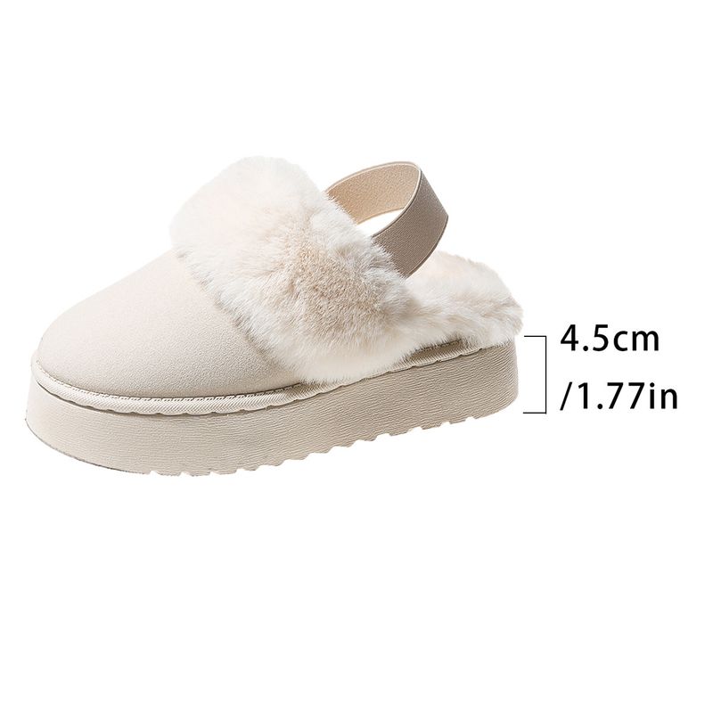 Kadın kar botları iki aşınma yarım destek kadın kalın tabanlar kadın artı kaşmir sıcak giyim peluş elastik bant_voghion.com