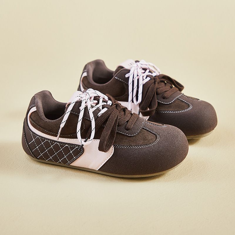 Retro German Training Little White Shoes Female Students Platform Heightening Shoes Casual Shoes Street Shooting Shoes_voghion.com