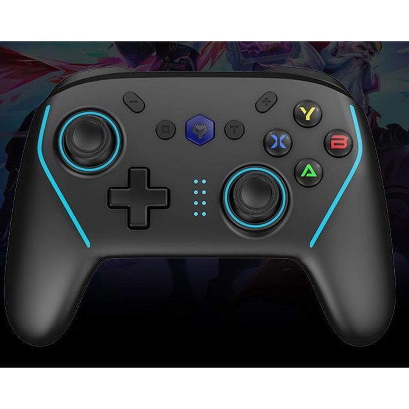Langming V8 Wireless Computer Game Controller With Motion Sensing, Vibration, Gyroscope, Hall Joystick For PC, Mobile,_voghion.com