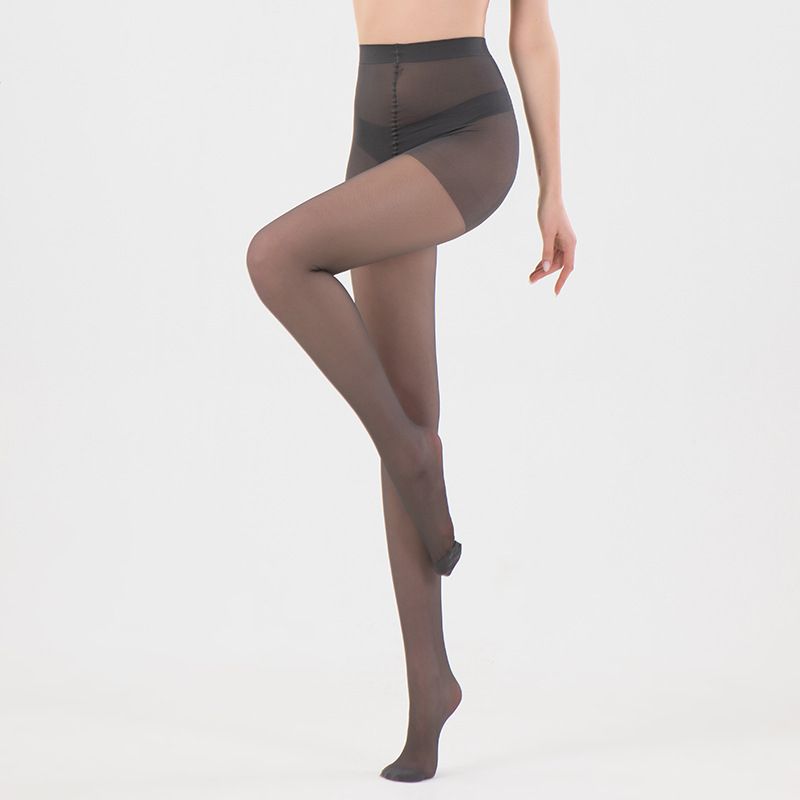 2025d Bonas Direct Stitching Diagonal Reinforcement Extra Large Summer Anti-Snag Black Fine Mesh Anti-Run Stockings_voghion.com
