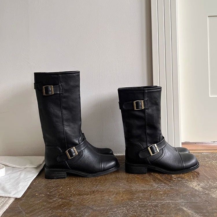 Ceinture en cuir de vachette, style similaire, boucle Howus Niche, ceinture longue amincissante mi-mollet, style Knight, en cuir véritable, large, mi-mollet._voghion.com