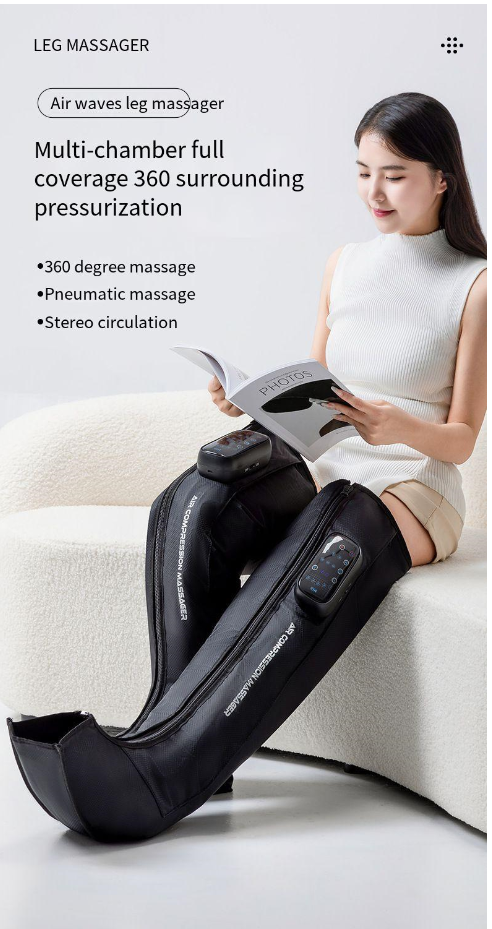 Grenzüberschreitendes New Wave Massagegerät, wiederaufladbar, mit Luftdruck-Airbag, Physiotherapie, elektrische Heimmassage, Beinverschönerung_voghion.com