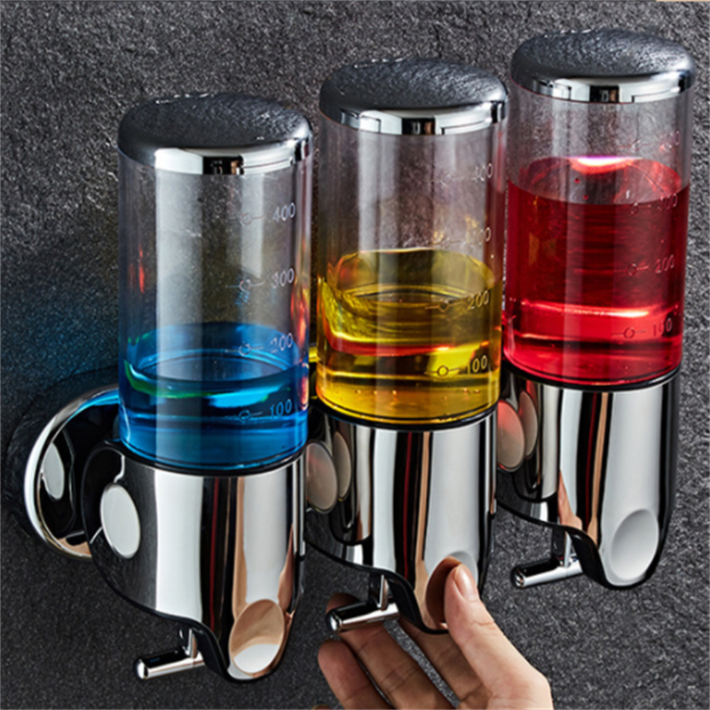 Bathroom Foam Soap Dispenser Hand Sanitizer Holder Wall Mount Soap Shampoo Head Shower Liquid Dispenser For Bathroom Accessories_voghion.com