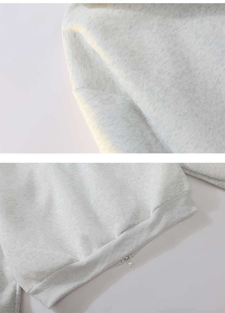 Men's Double Zipper Hooded Sweatshirt, Color Block Pullover, Casual Jacket For Fall & Winter, Plus Size, Unisex Style (White, Grey, Black, Navy)_voghion.com