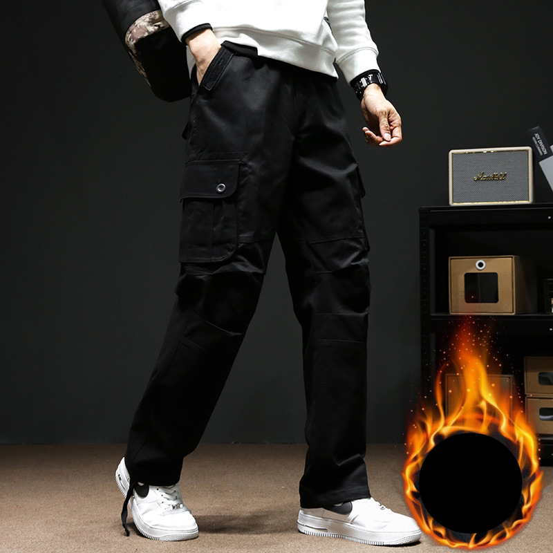 Men's Clothing Plus Size Sweatpants And Fleece Straight Leg Casual Pants_voghion.com