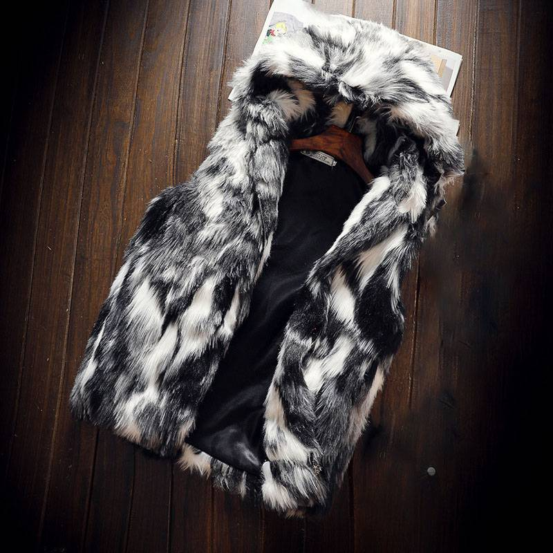 Ανδρικά Ρούχα Mink Coat Γούνινο Παλτό Χειμερινή Μόδα Κοντό Γιλέκο_voghion.com