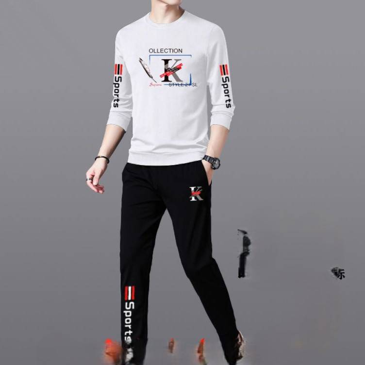 Herrenbekleidung Baumwolle Plus Samt Lässige Sportanzüge Herren Herbst Und Winter Jugend Sweatshirts Und Jogginghosen Zweiteilige Anzüge_voghion.com