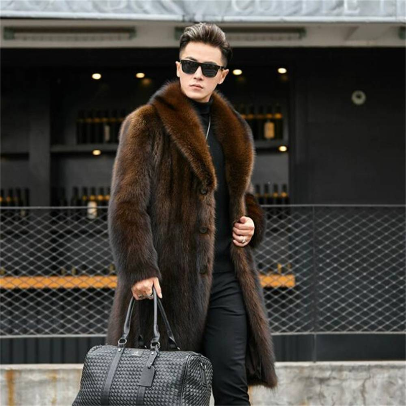 Men's Clothing Mink Coat For Men Mink For Men Whole Mink Casual Business Fur Long Mink Fur For Men_voghion.com