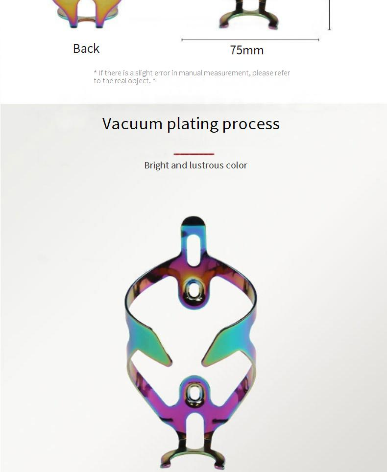 Bicycle Bottle Holder Road Aluminum Alloy Gradient Water Bottle Cage Bicycle Water Bottle Cage Colorful Road Mountain Bike Water Bottle Cage_voghion.com