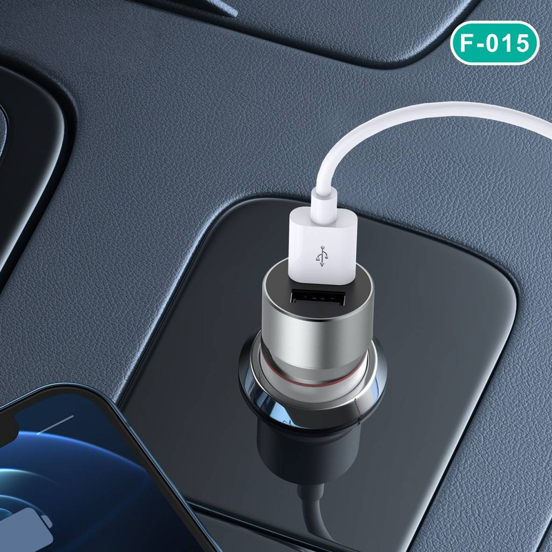 4.8A Fast Car Charger - Dual USB Ports, Metal Housing, Quick Charge 3.0_voghion.com
