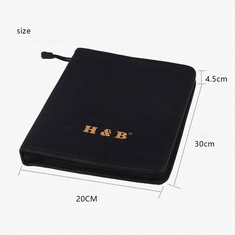 H&B 40-delige acrylverfkwastenset met palet - Professionele schilderset voor canvas, wandkunst en doe-het-zelfprojecten (nylon etui, 20x30x4,5 cm)_voghion.com