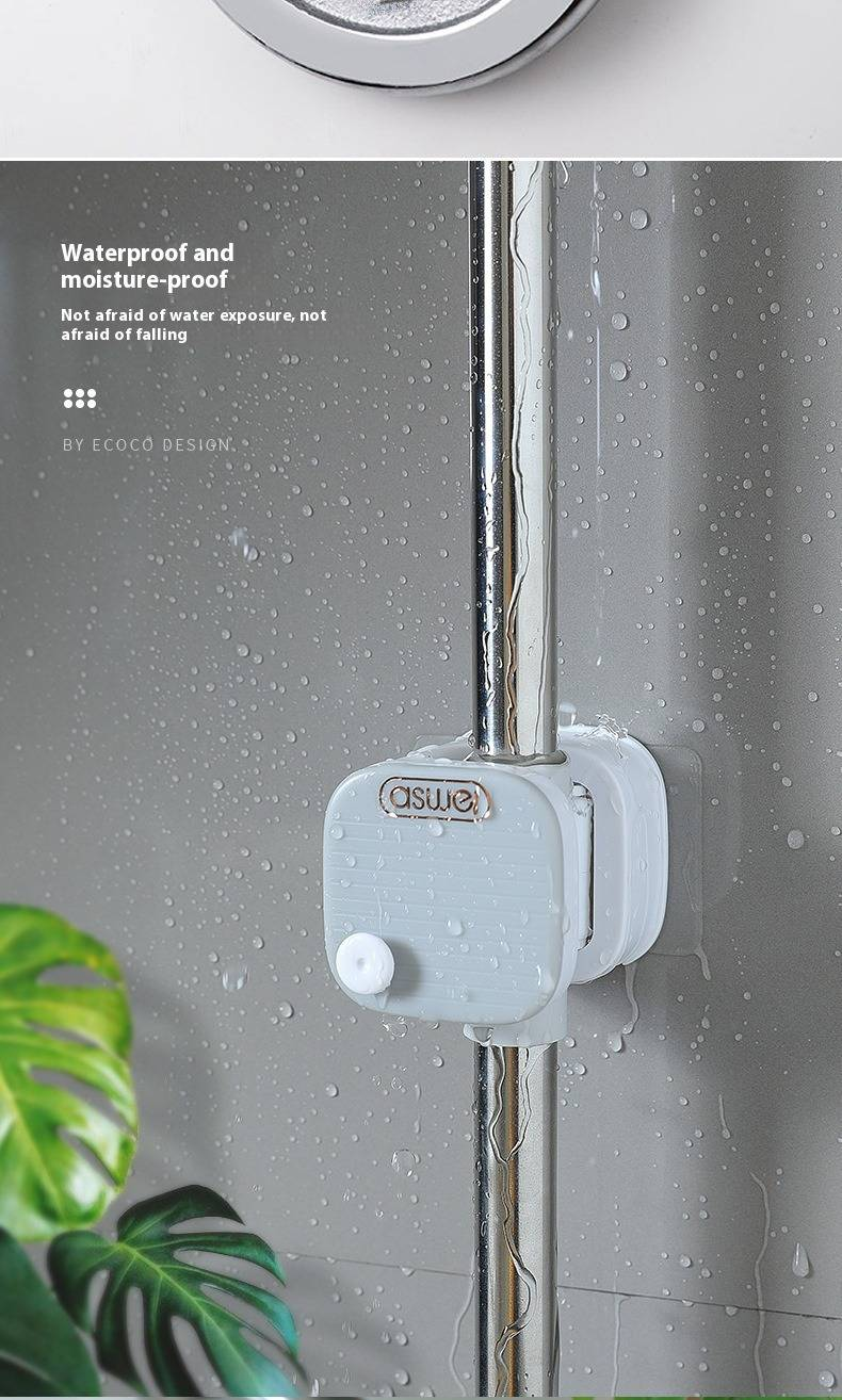 Adhesive Wall Mount For Mops & Brooms – No Drill Space-Saving Holder (3 Colors, Heavy Duty, Rustproof, 2-Pack)_voghion.com