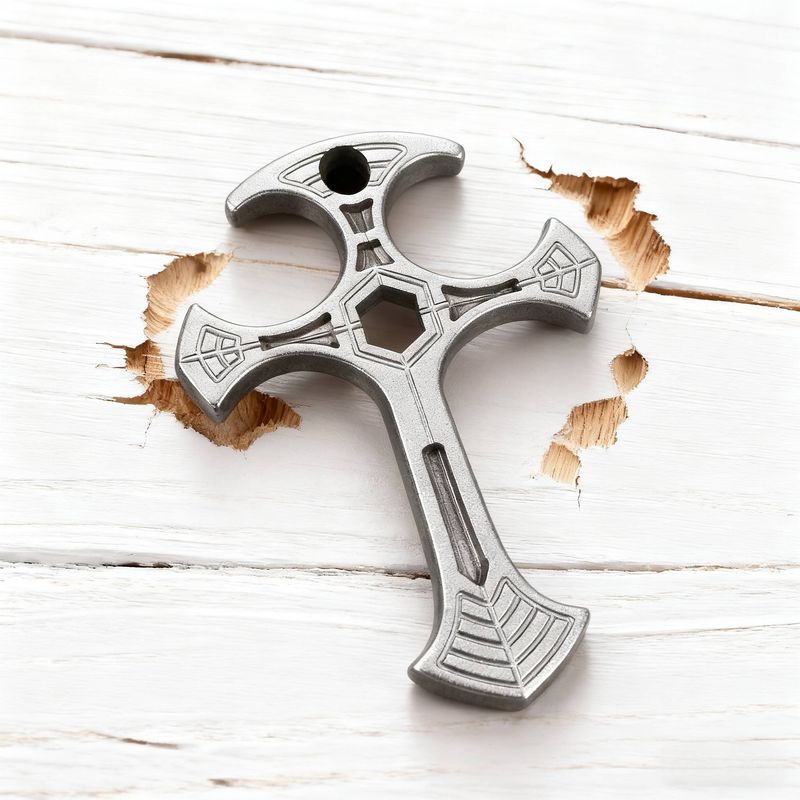 Zinc Alloy Fingerless Brass Knuckles Cross Fingerless Brass Knuckles 6*8*1 Cm Suitable For Self-Defense_voghion.com