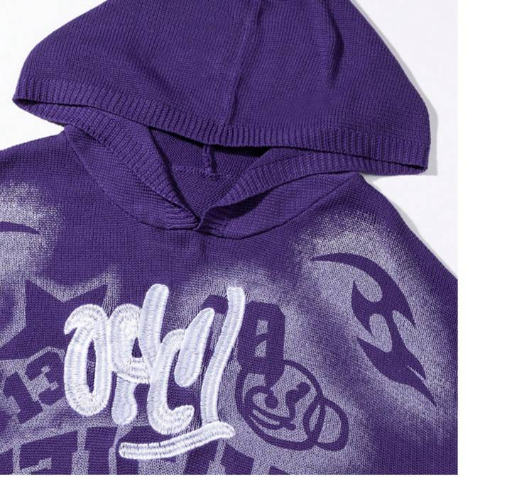 Purple Statement Sweater – Heavyweight Graphic Hoodie For Men & Teens (S-XL, 2025 Trend)"_voghion.com