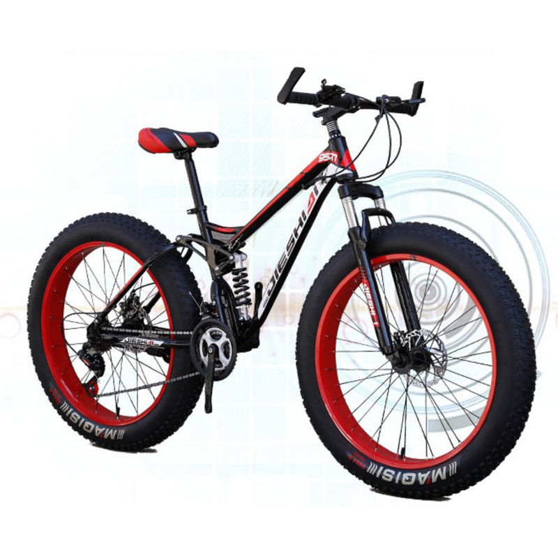 Mountain Bike per adulti, fuoristrada, da spiaggia, da neve, 4.0, pneumatici grandi, doppia sospensione, bicicletta per studenti, uomini e donne, a velocità variabile_voghion.com