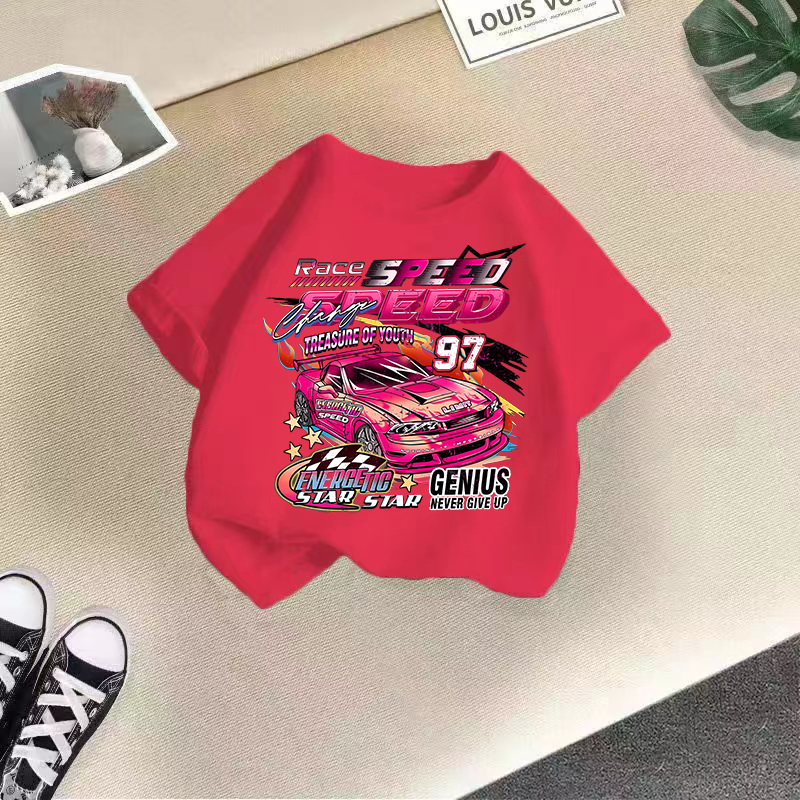Kid's Clothing Boys and girls short sleeved T-shirt summer wear 2024 new children's thin summer tops boys casual western style half sleeved_voghion.com