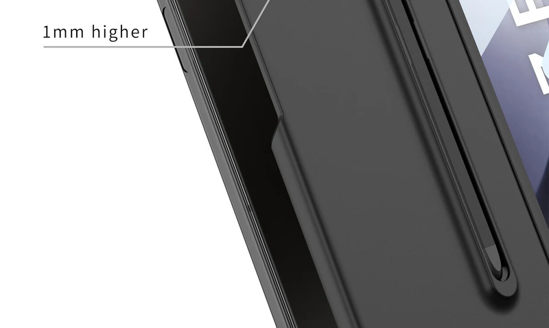 RENGZ Slot Stylus Pen Samsung Galaxy Fold 5 5G Case Ultradun Met Glazen Screen Protector Cover Voor Z Fold5_voghion.com