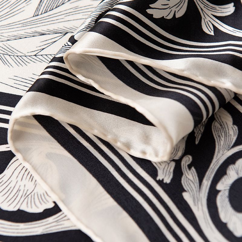 Senden Sie ein Geschenk aus 100 % Maulbeerseide, einem eleganten Schal aus echter Seide der Spitzenklasse, einem vielseitigen Damenschal für Mama und Schwiegermutter_voghion.com